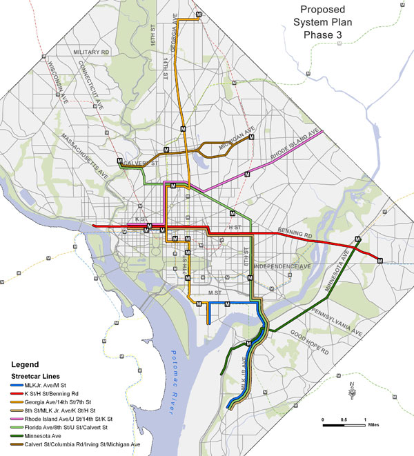 dc streetcar network