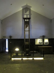 Execution room, very much French-style with the guillotine 