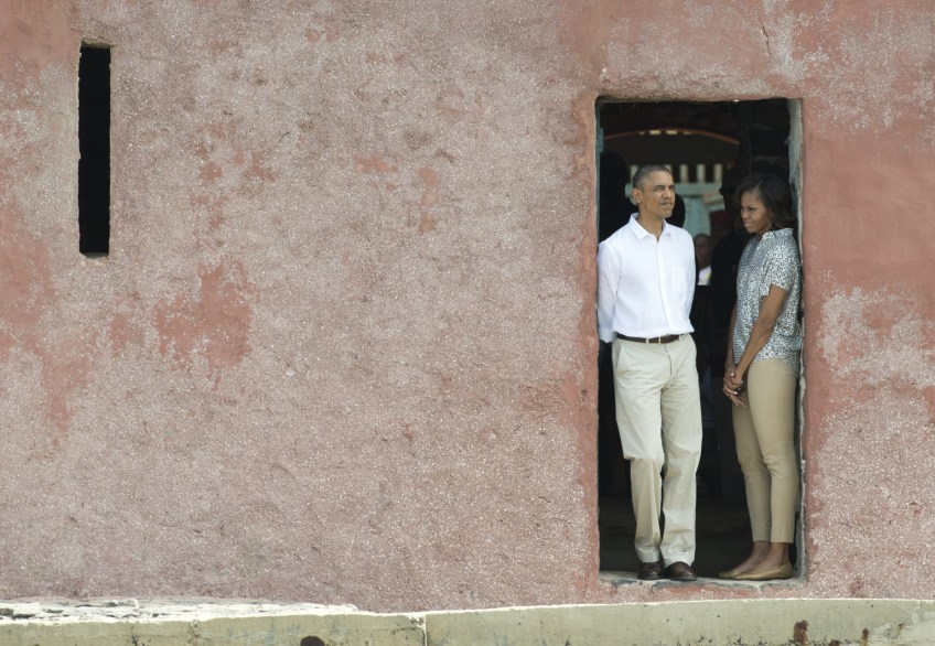 Obama on Goree Island