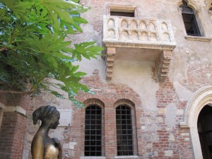 Juliet's balcony in Verona